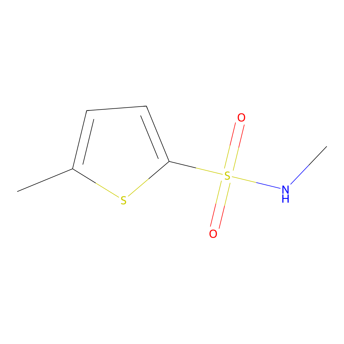 N,5-Dimethylthiophene-2-sulfonamide molecular structure, CAS 61714-51-0