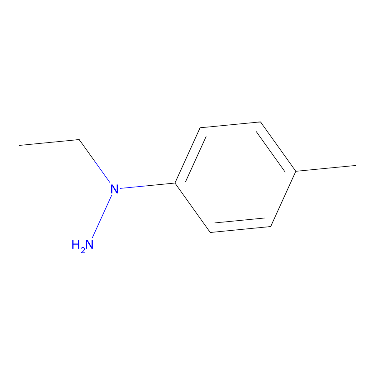 1-Ethyl-1-(p-tolyl)hydrazine molecular structure, CAS 61715-72-8