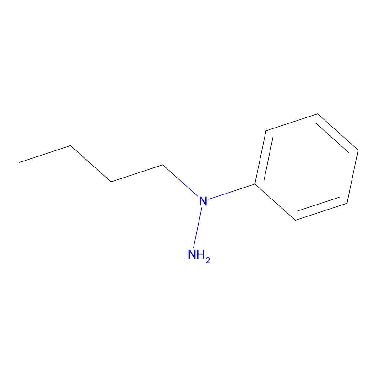 1-Butyl-1-phenylhydrazine molecular structure, CAS 61715-75-1