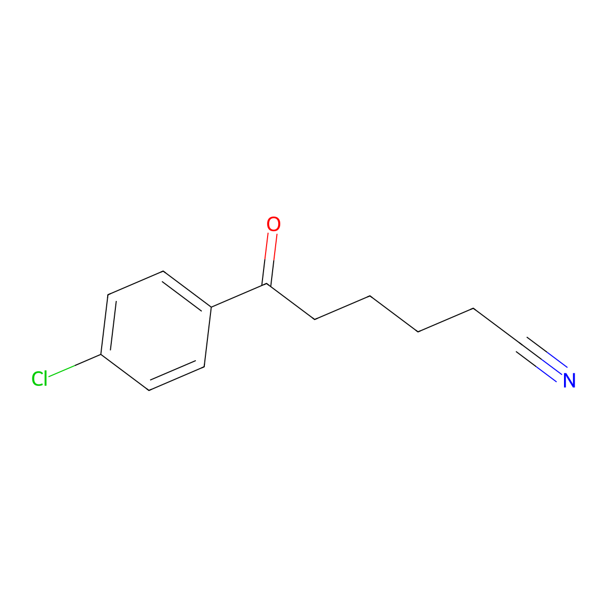 6-(4-Chlorophenyl)-6-oxohexanenitrile molecular structure, CAS 61719-28-6