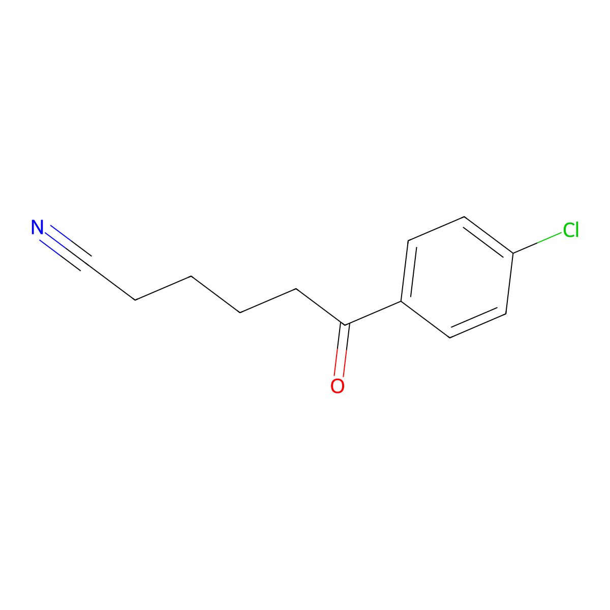 6-(4-Chlorophenyl)-6-oxohexanenitrile molecular structure, CAS 61719-28-6
