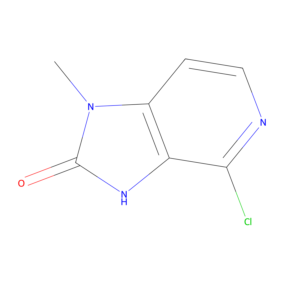 4-Chloro-1,3-dihydro-1-methyl-2H-imidazo[4,5-c]pyridin-2-one molecular structure, CAS 61719-59-3