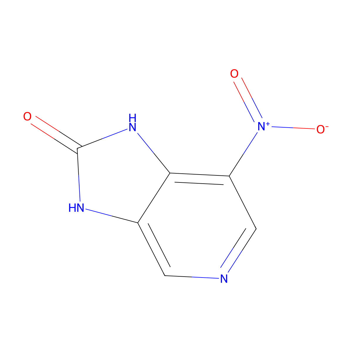 1,3-Dihydro-7-nitro-2H-imidazo[4,5-c]pyridin-2-one molecular structure, CAS 61719-60-6
