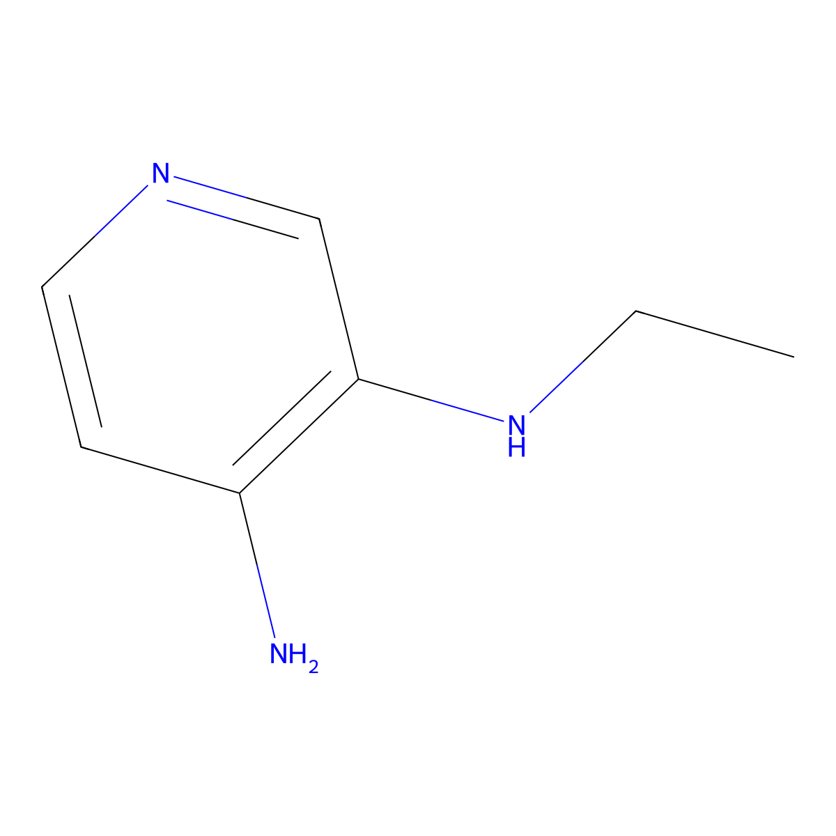 N3-ethylpyridine-3,4-diamine molecular structure, CAS 61719-62-8