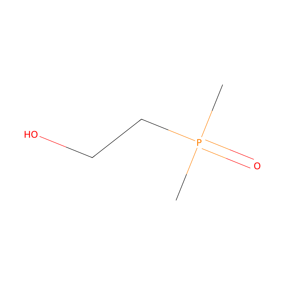 2-(Dimethylphosphoryl)ethan-1-ol molecular structure, CAS 6172-05-0