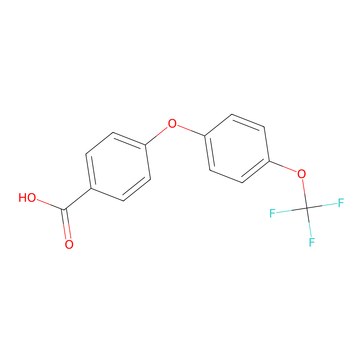 4-(4-(Trifluoromethoxy)phenoxy)benzoic acid molecular structure, CAS 617245-31-5