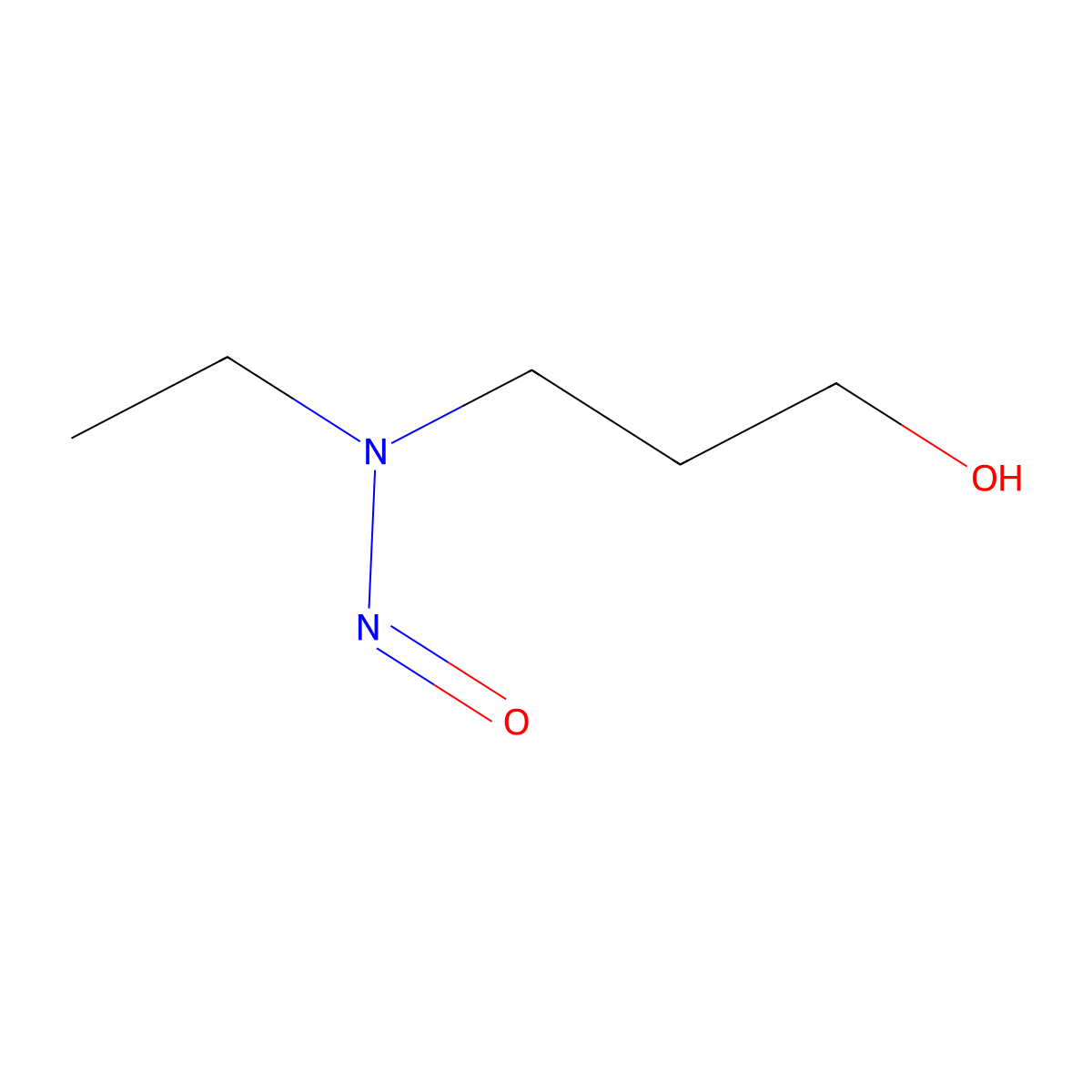 N-Ethyl-N-(3-hydroxypropyl)nitrosamine molecular structure, CAS 61734-88-1
