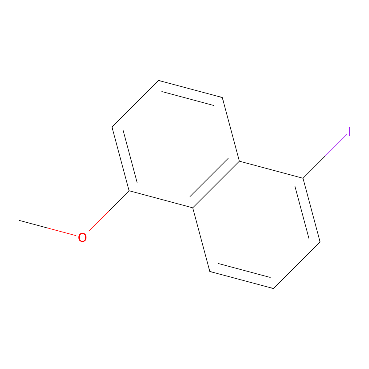 1-Iodo-5-methoxynaphthalene molecular structure, CAS 61735-51-1