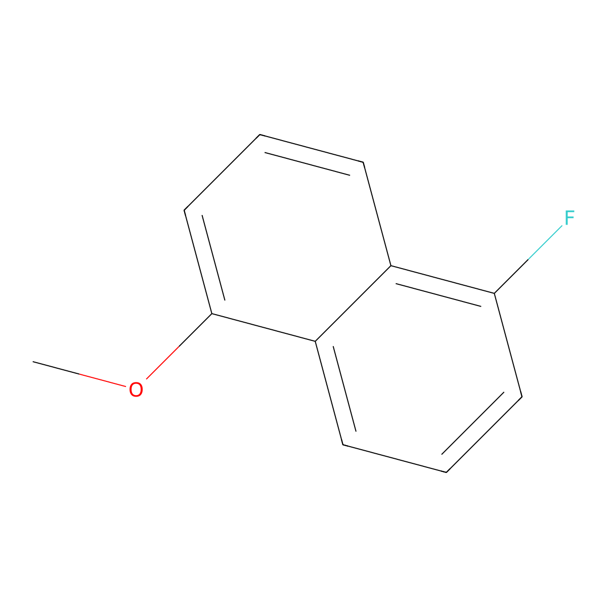1-Fluoro-5-methoxynaphthalene molecular structure, CAS 61735-55-5