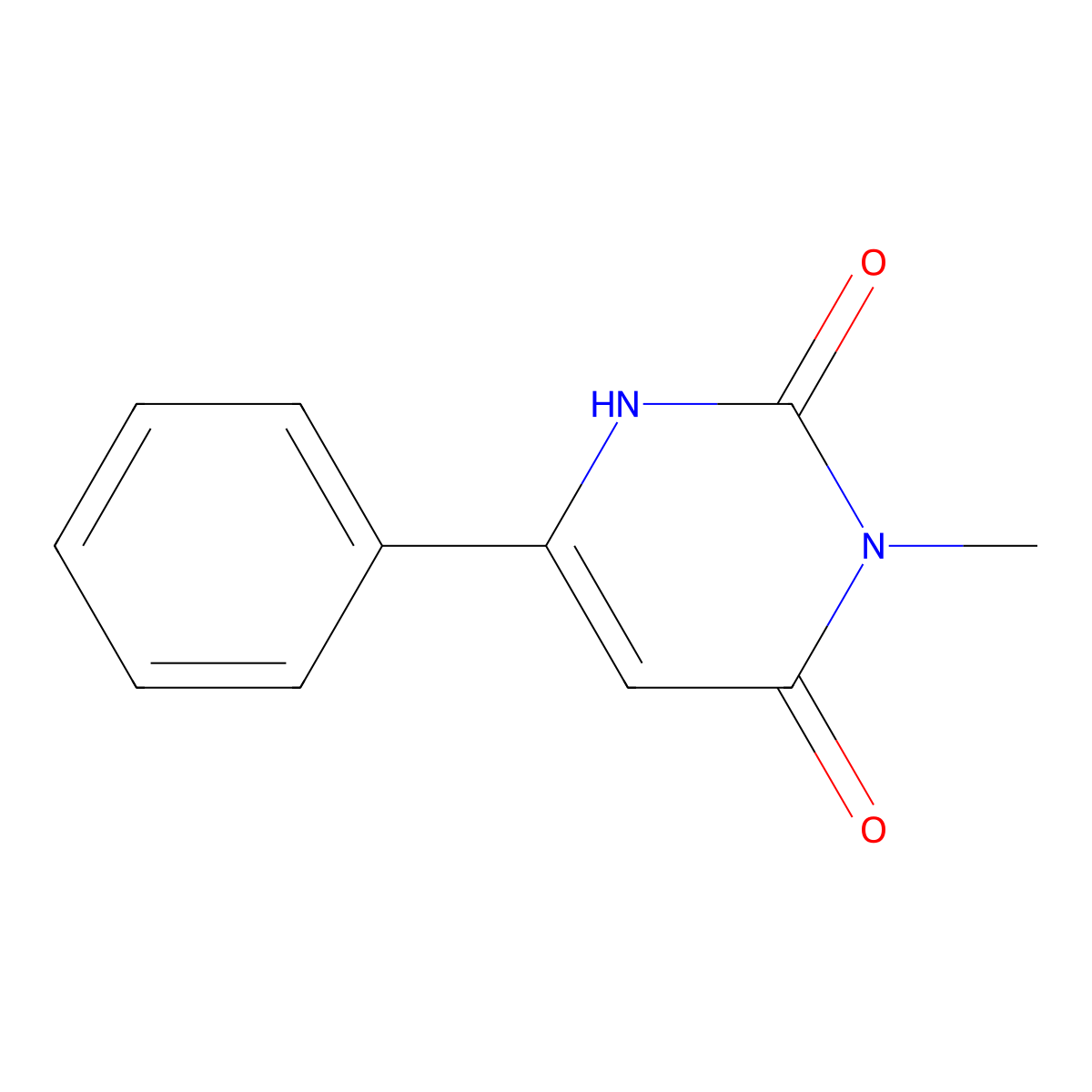 3-methyl-6-phenyl-1H-pyrimidine-2,4-dione molecular structure, CAS 61736-36-5