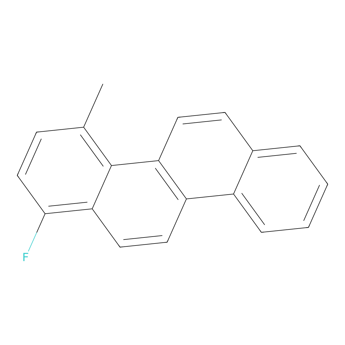 1-Fluoro-4-methylchrysene molecular structure, CAS 61738-08-7