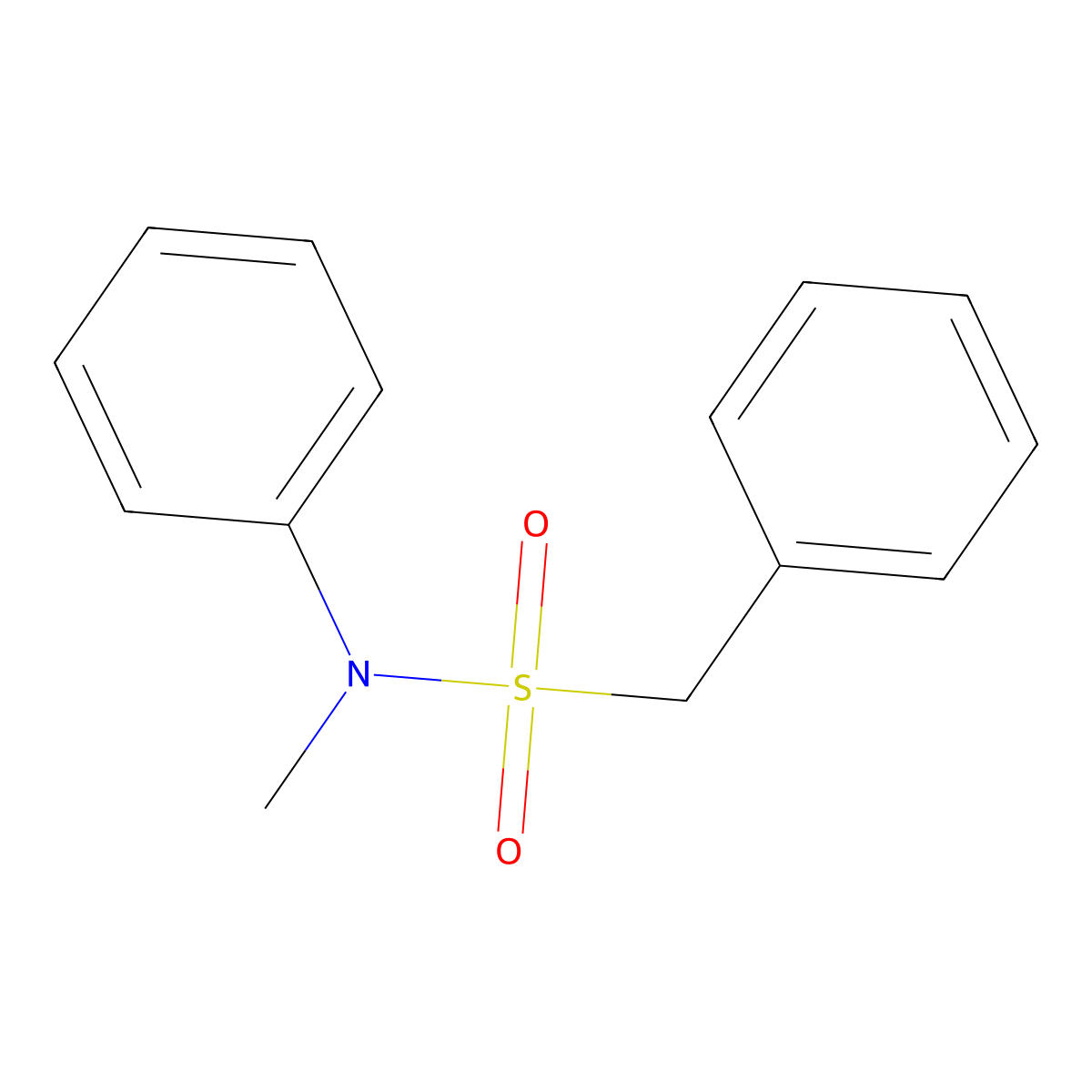N-methyl-N,1-diphenylmethanesulfonamide molecular structure, CAS 61738-44-1