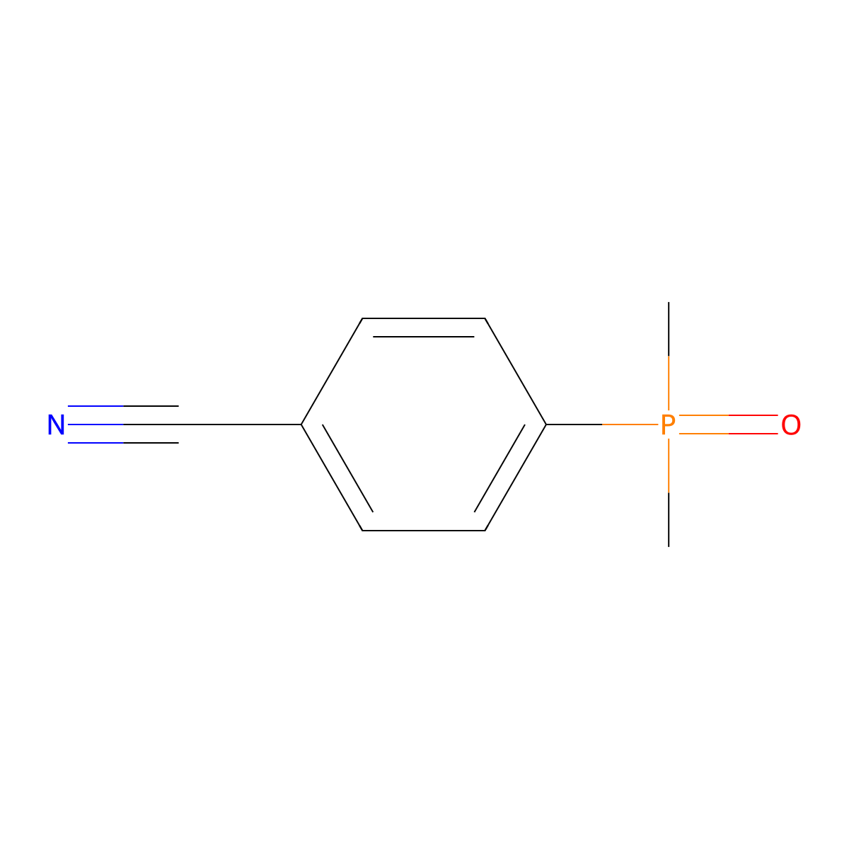 4-(Dimethylphosphoryl)benzonitrile molecular structure, CAS 61738-49-6