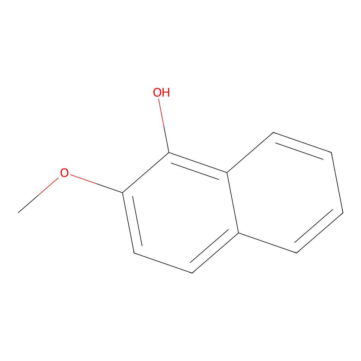 5-Hydroxy-6-methoxynaphthalene molecular structure, CAS 61742-13-0