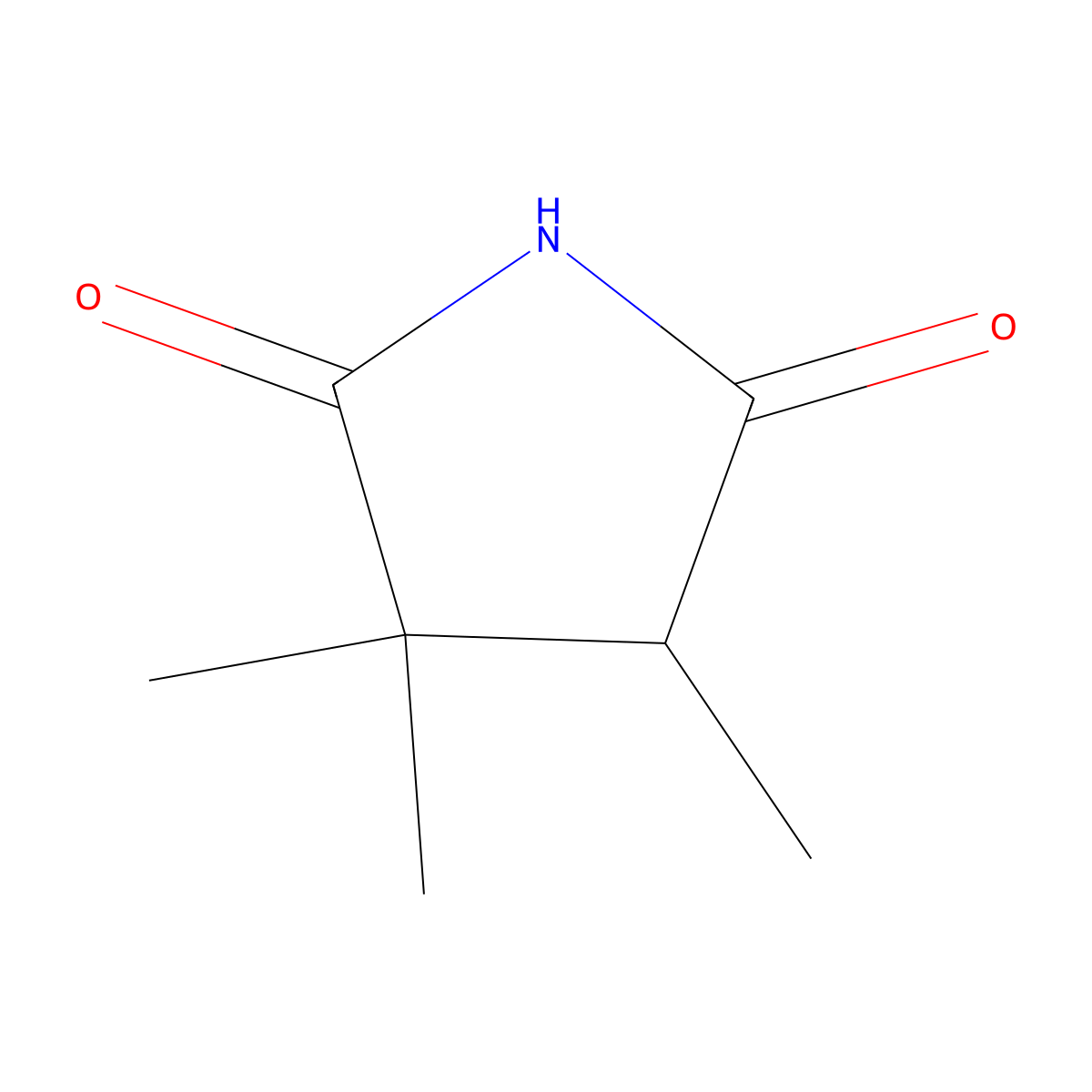 3,3,4-Trimethylpyrrolidine-2,5-dione molecular structure, CAS 61748-86-5