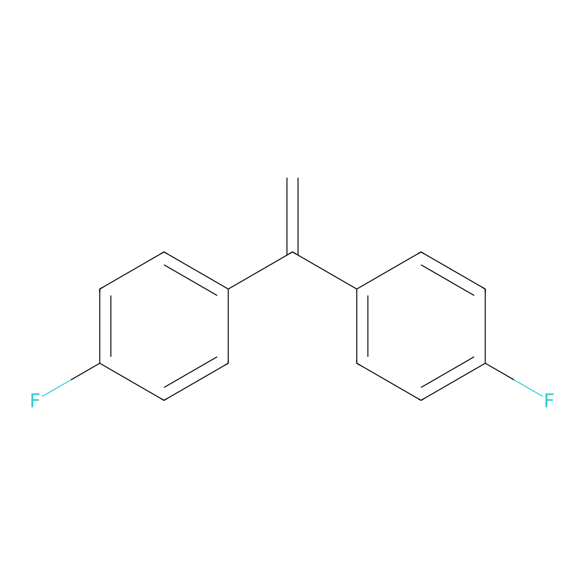 4,4'-(Ethene-1,1-diyl)bis(fluorobenzene) molecular structure, CAS 6175-14-0