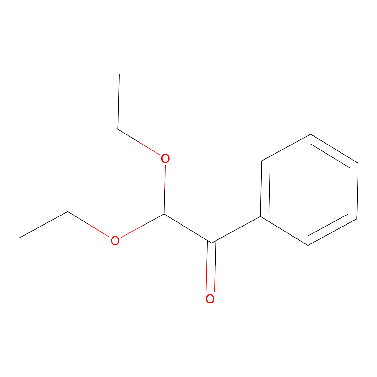 2,2-Diethoxyacetophenone molecular structure, CAS 6175-45-7