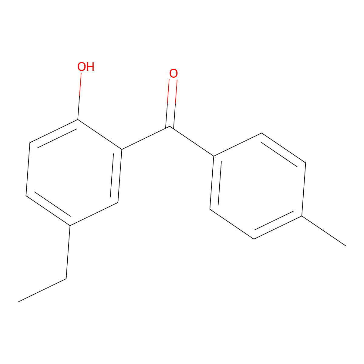 (5-Ethyl-2-hydroxyphenyl)(4-methylphenyl)methanone molecular structure, CAS 61750-25-2