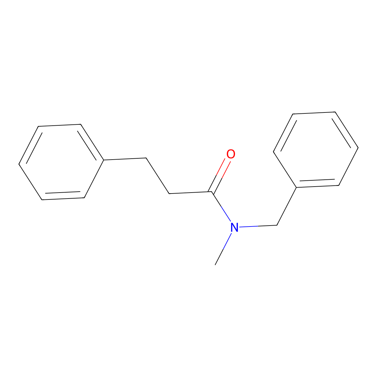 N-benzyl-N-methyl-3-phenylpropanamide molecular structure, CAS 61751-42-6