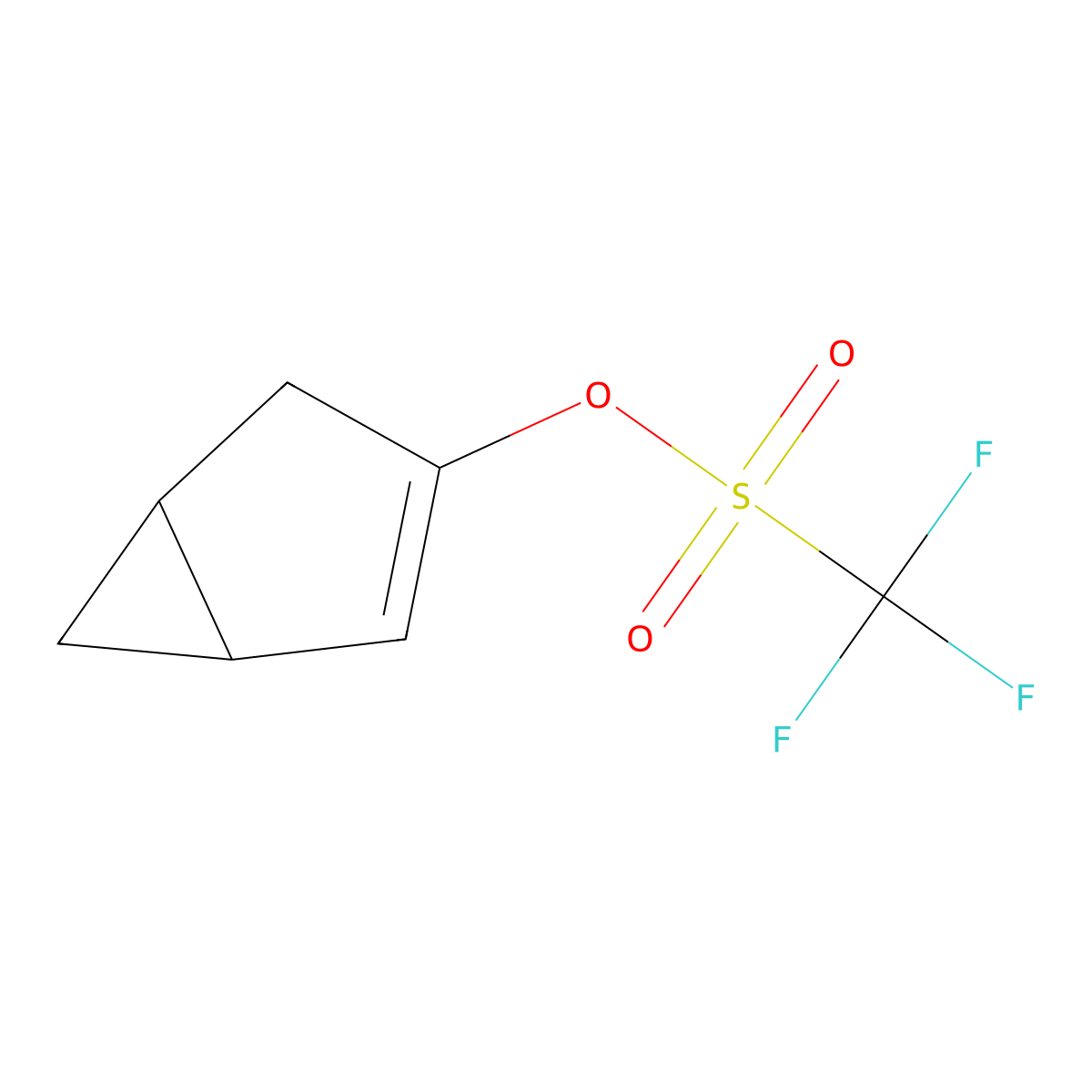 Bicyclo[3.1.0]hex-2-en-3-yl trifluoromethanesulfonate molecular structure, CAS 61755-96-2
