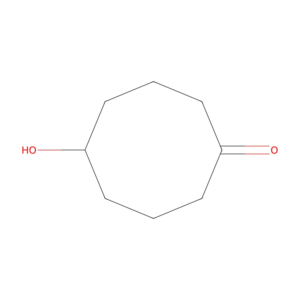 5-Hydroxycyclooctan-1-one molecular structure, CAS 61755-97-3