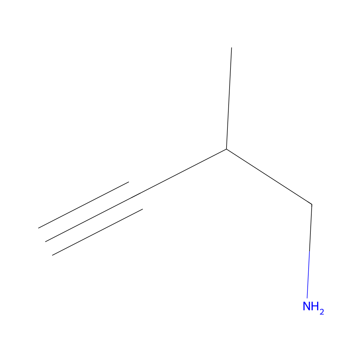 2-Methylbut-3-yn-1-amine molecular structure, CAS 61758-82-5
