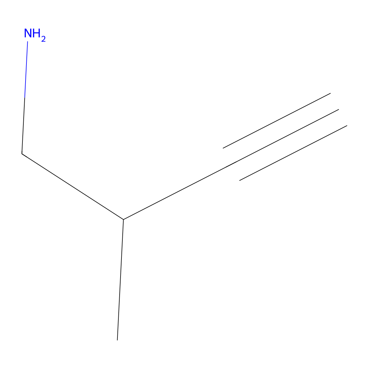 2-Methylbut-3-yn-1-amine molecular structure, CAS 61758-82-5