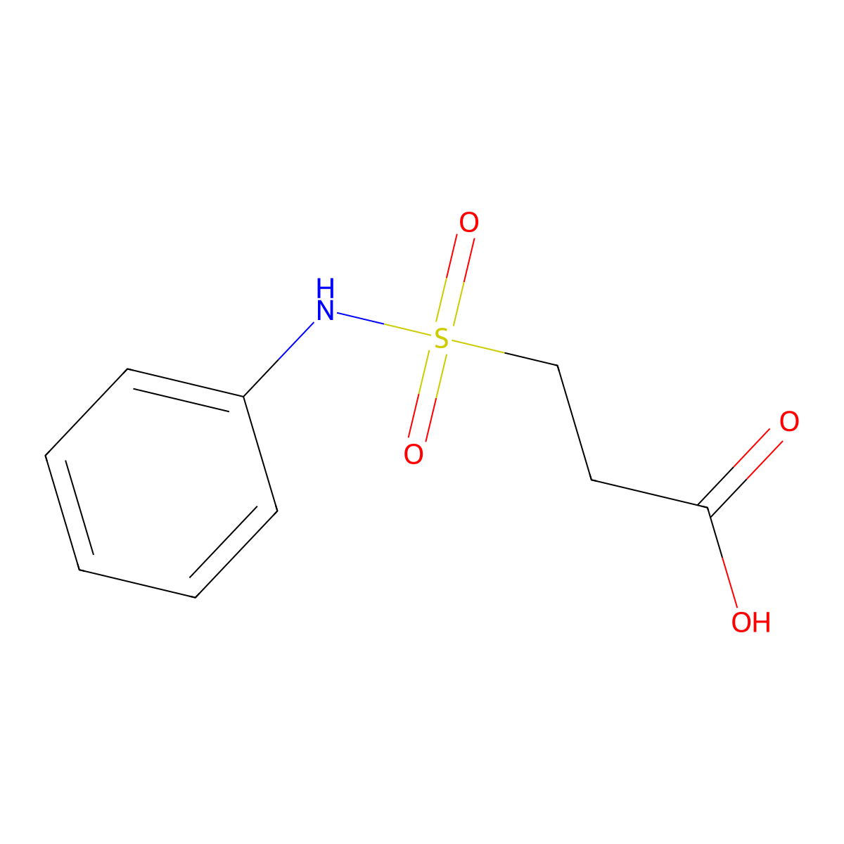 3-(phenylsulfamoyl)propanoic Acid molecular structure, CAS 61759-00-0