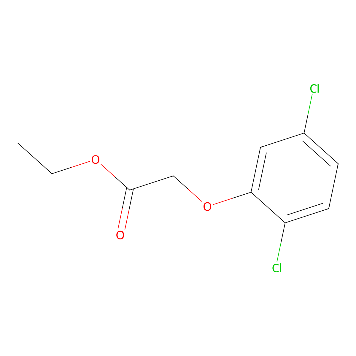 Ethyl 2-(2,5-dichlorophenoxy)acetate molecular structure, CAS 61763-88-0