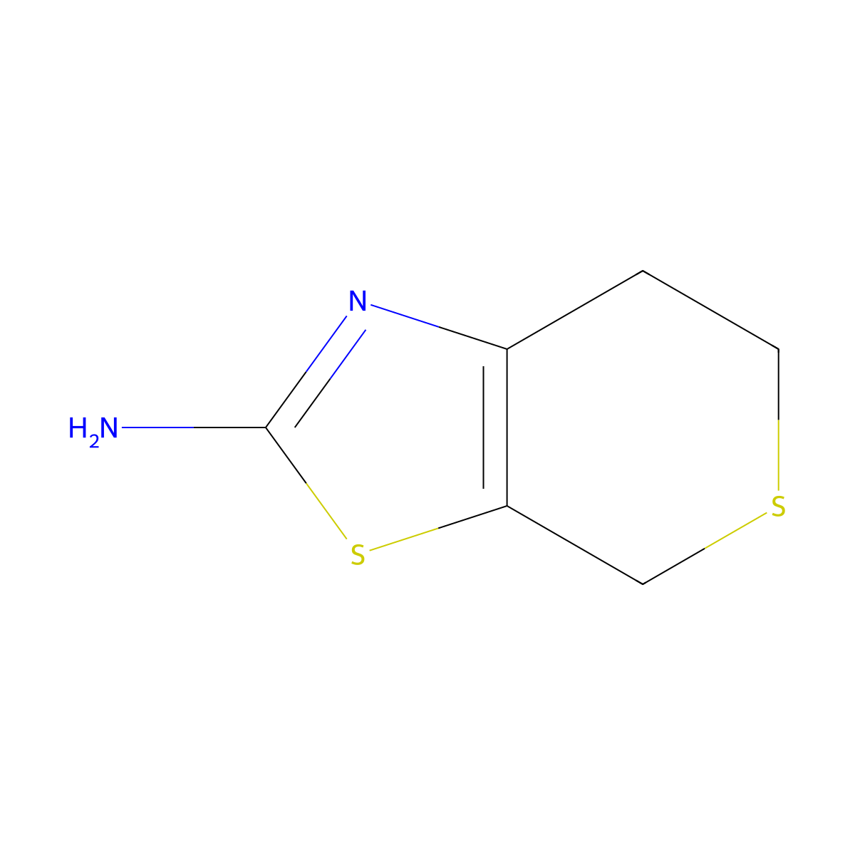 4H,6H,7H-thiopyrano[4,3-d][1,3]thiazol-2-amine molecular structure, CAS 61764-33-8