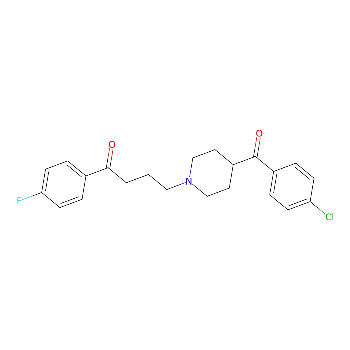 Cloroperone molecular structure, CAS 61764-61-2