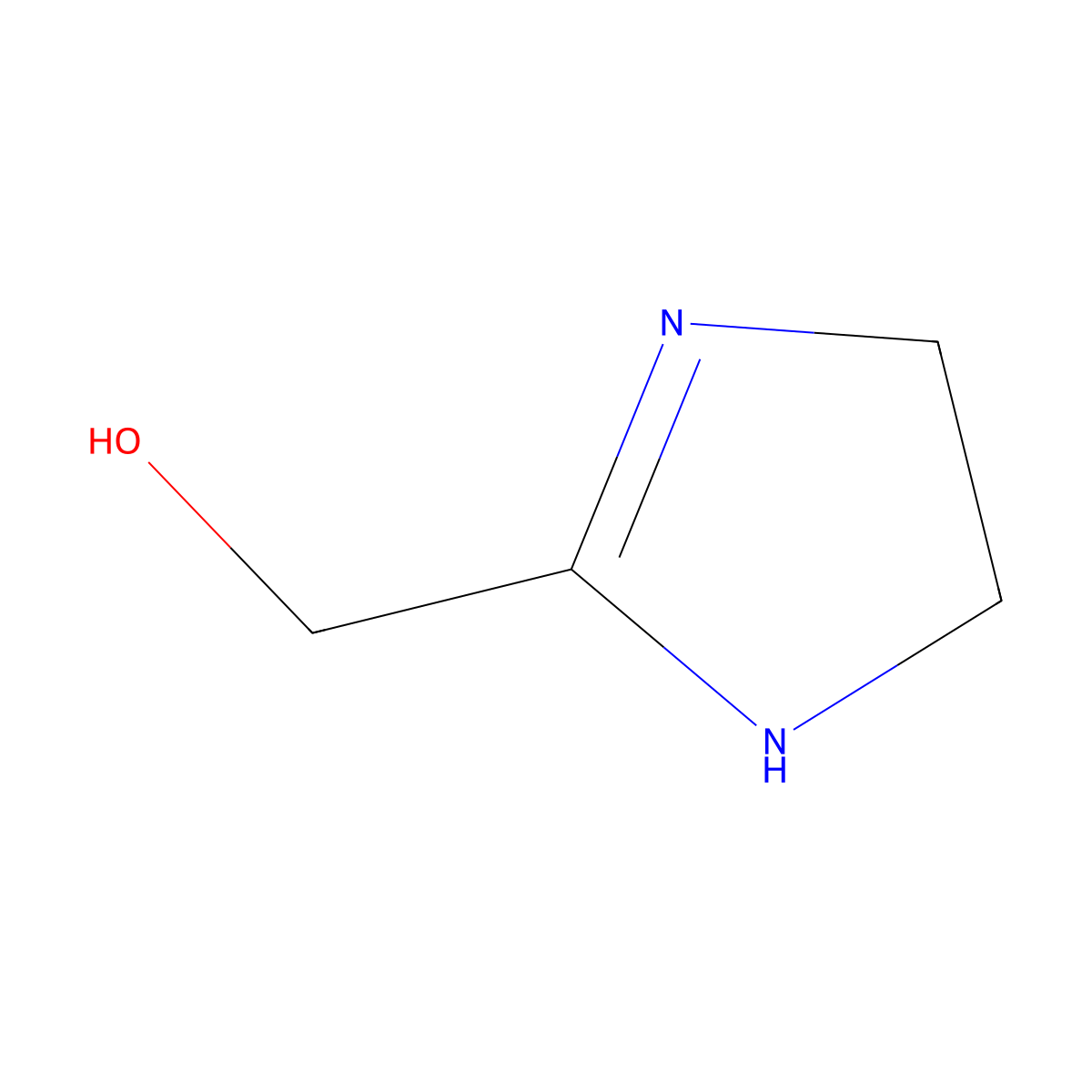 1H-Imidazole-2-methanol, 4,5-dihydro- molecular structure, CAS 61764-85-0