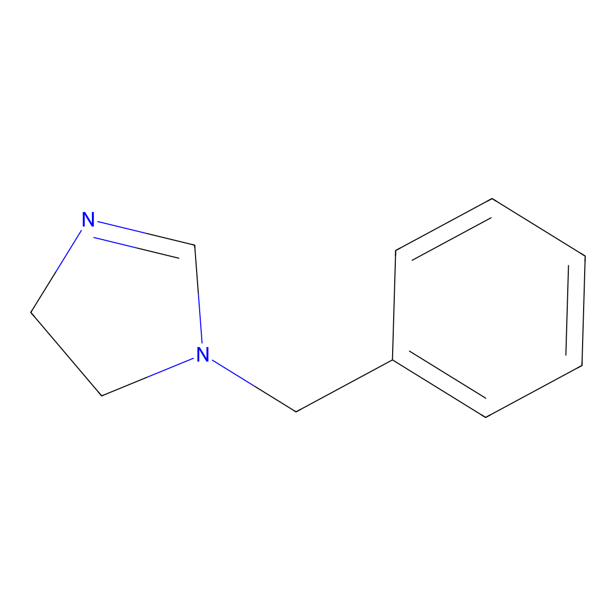 1-benzyl-4,5-dihydro-1H-imidazole molecular structure, CAS 61764-86-1