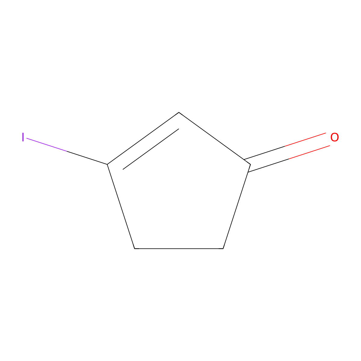 3-Iodo-2-cyclopenten-1-one molecular structure, CAS 61765-46-6