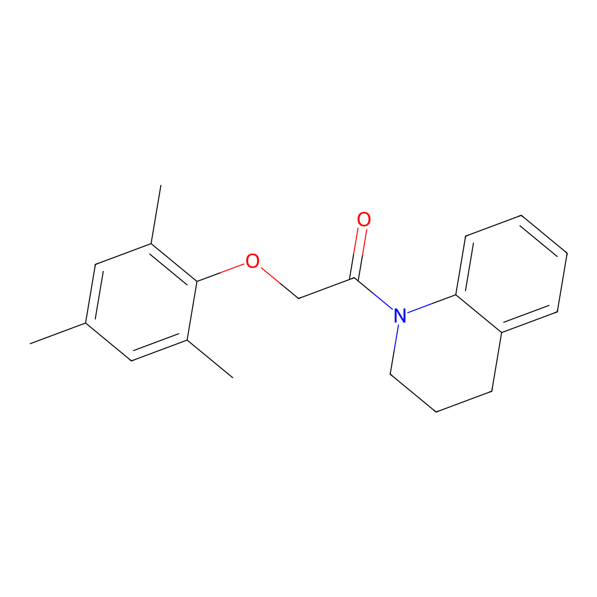1-[(Mesityloxy)acetyl]-1,2,3,4-tetrahydroquinoline molecular structure, CAS 617676-54-7