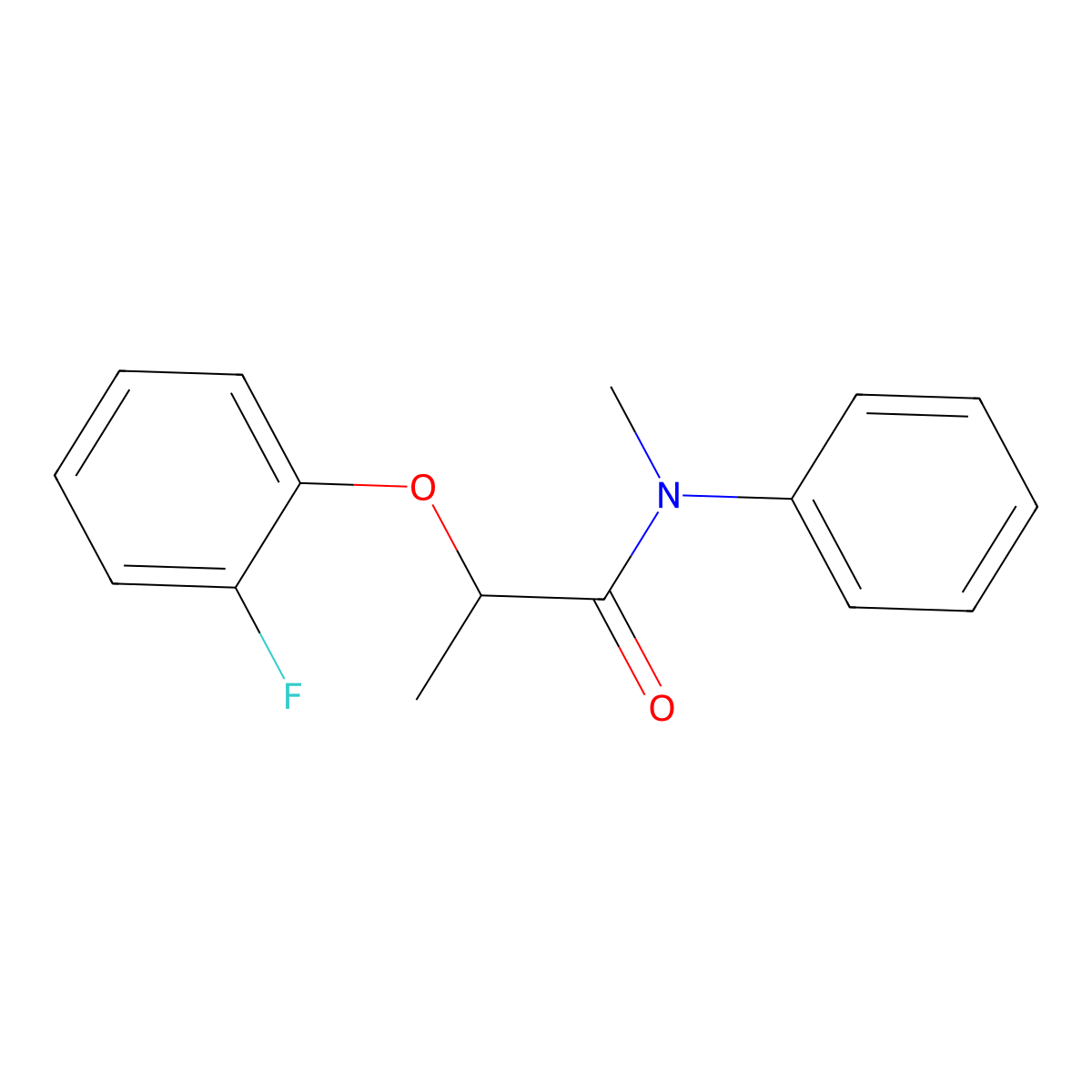 2-(2-fluorophenoxy)-N-methyl-N-phenylpropanamide molecular structure, CAS 617679-92-2
