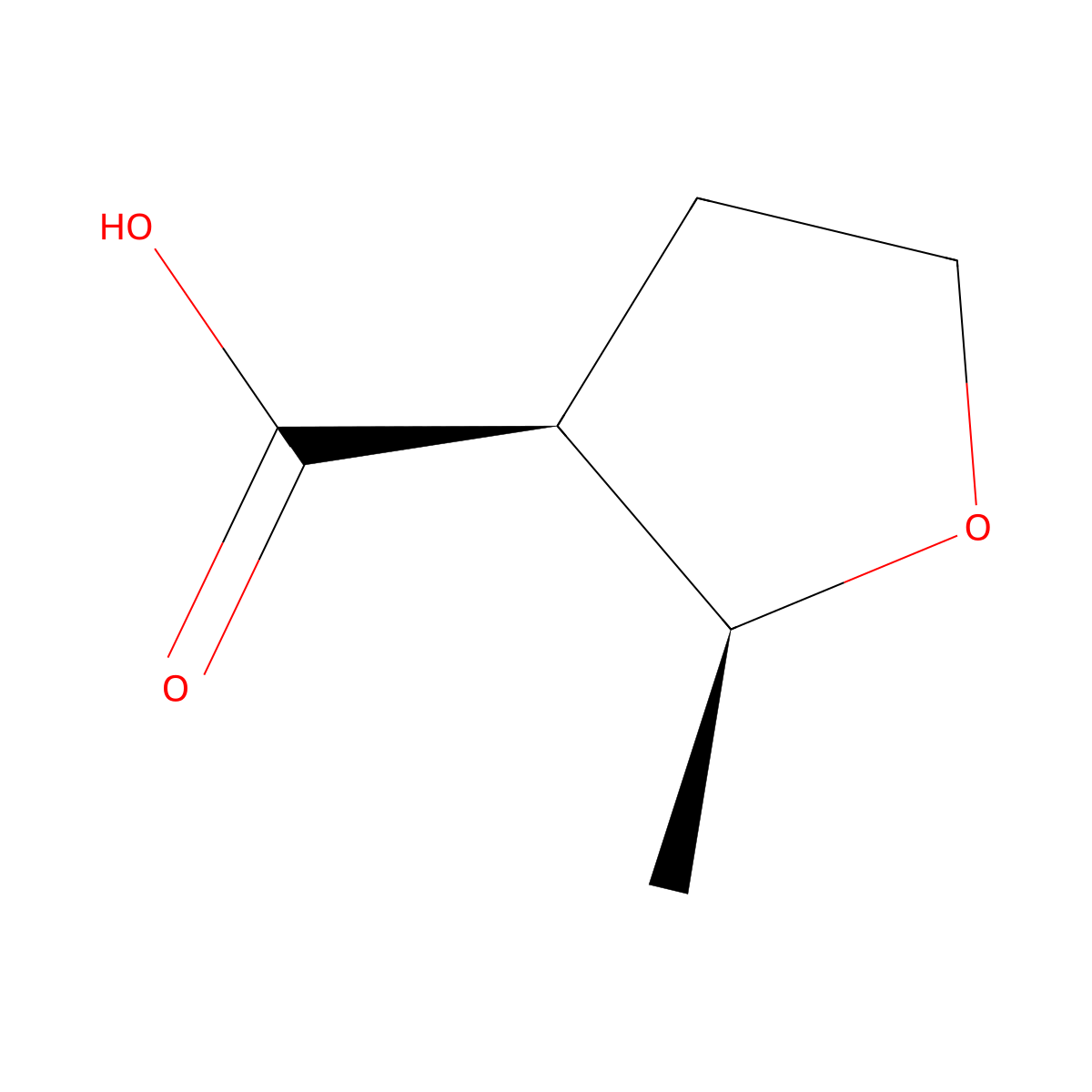 cis-2-Methyloxolane-3-carboxylic acid molecular structure, CAS 617690-26-3
