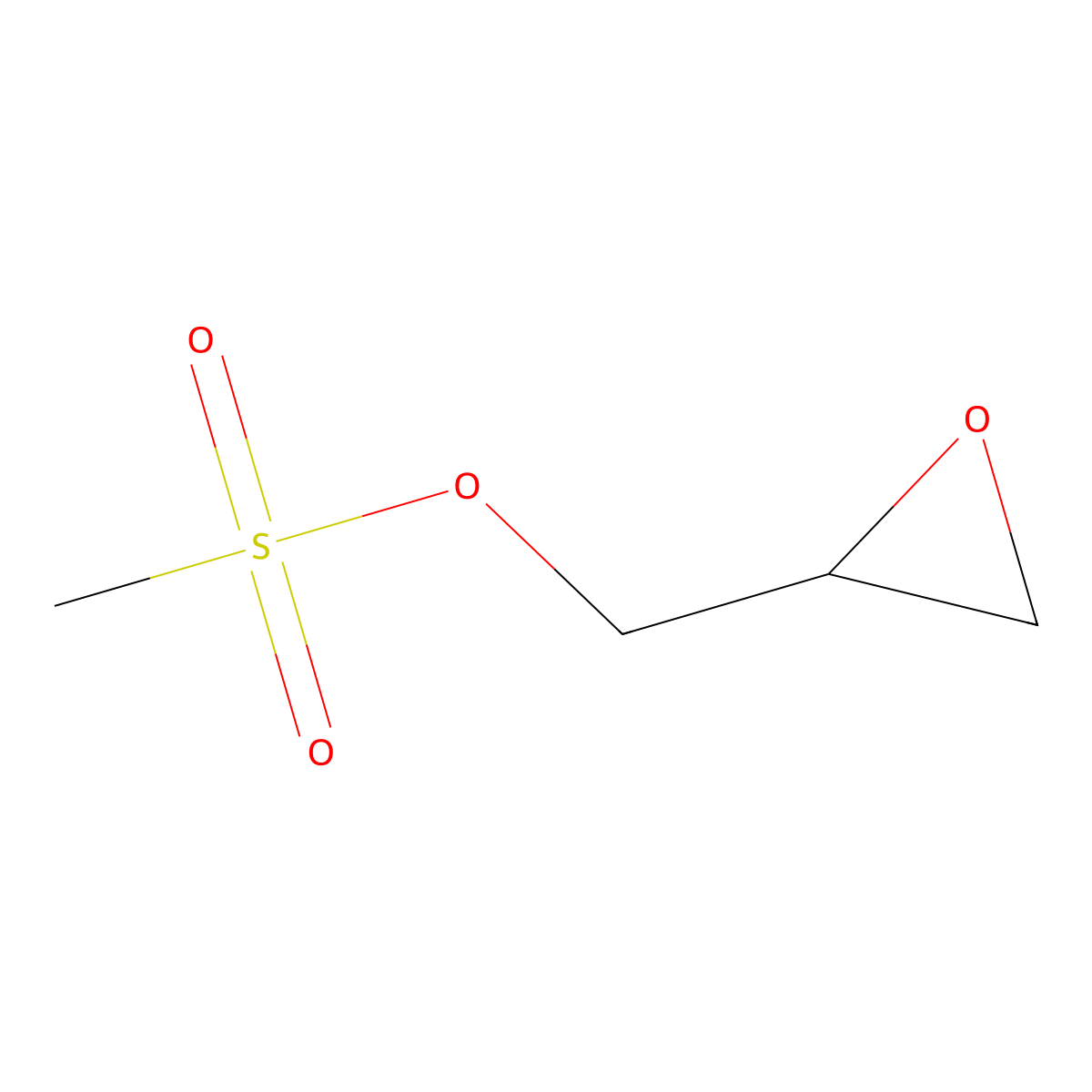 2,3-Epoxypropyl methanesulphonate molecular structure, CAS 6177-60-2