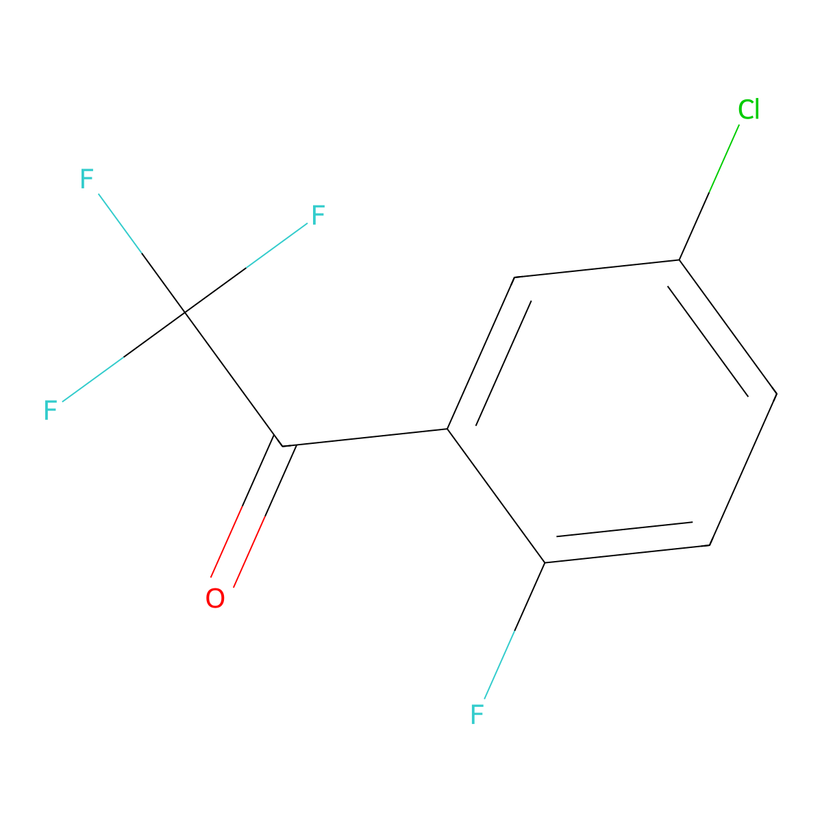 1-(5-Chloro-2-fluoro-phenyl)-2,2,2-trifluoro-ethanone molecular structure, CAS 617706-16-8