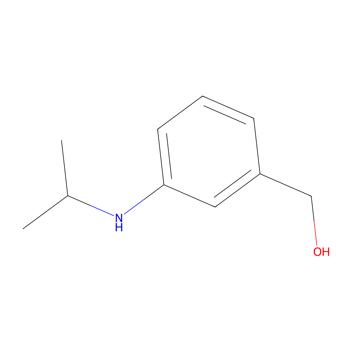 {3-[(Propan-2-yl)amino]phenyl}methanol molecular structure, CAS 617709-52-1