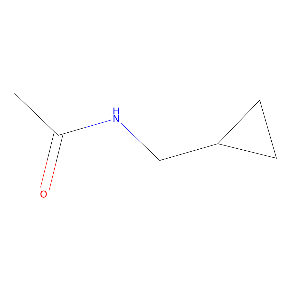 N-(cyclopropylmethyl)acetamide molecular structure, CAS 61771-97-9