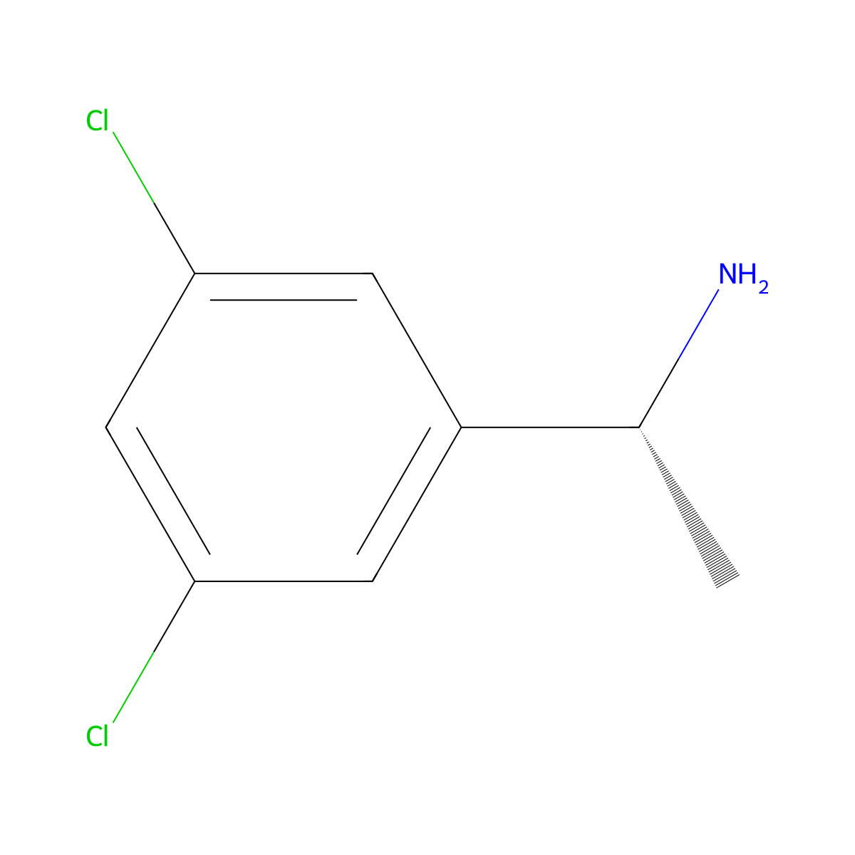 (R)-1-(3,5-Dichlorophenyl)ethanamine molecular structure, CAS 617710-53-9