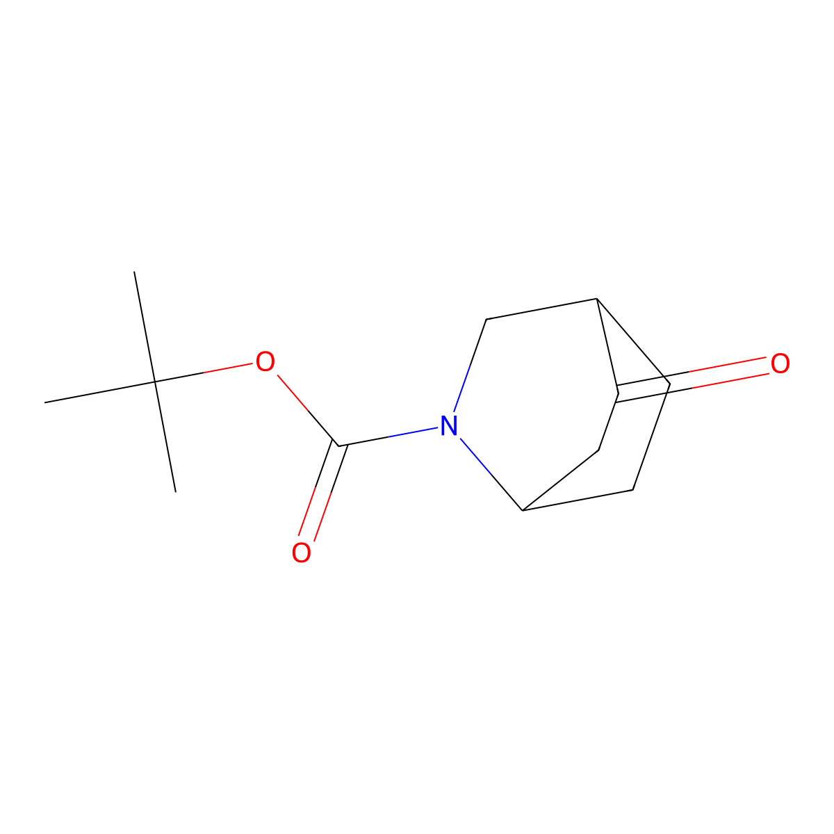 Tert-butyl 5-oxo-2-azabicyclo(2.2.2)octane-2-carboxylate molecular structure, CAS 617714-22-4