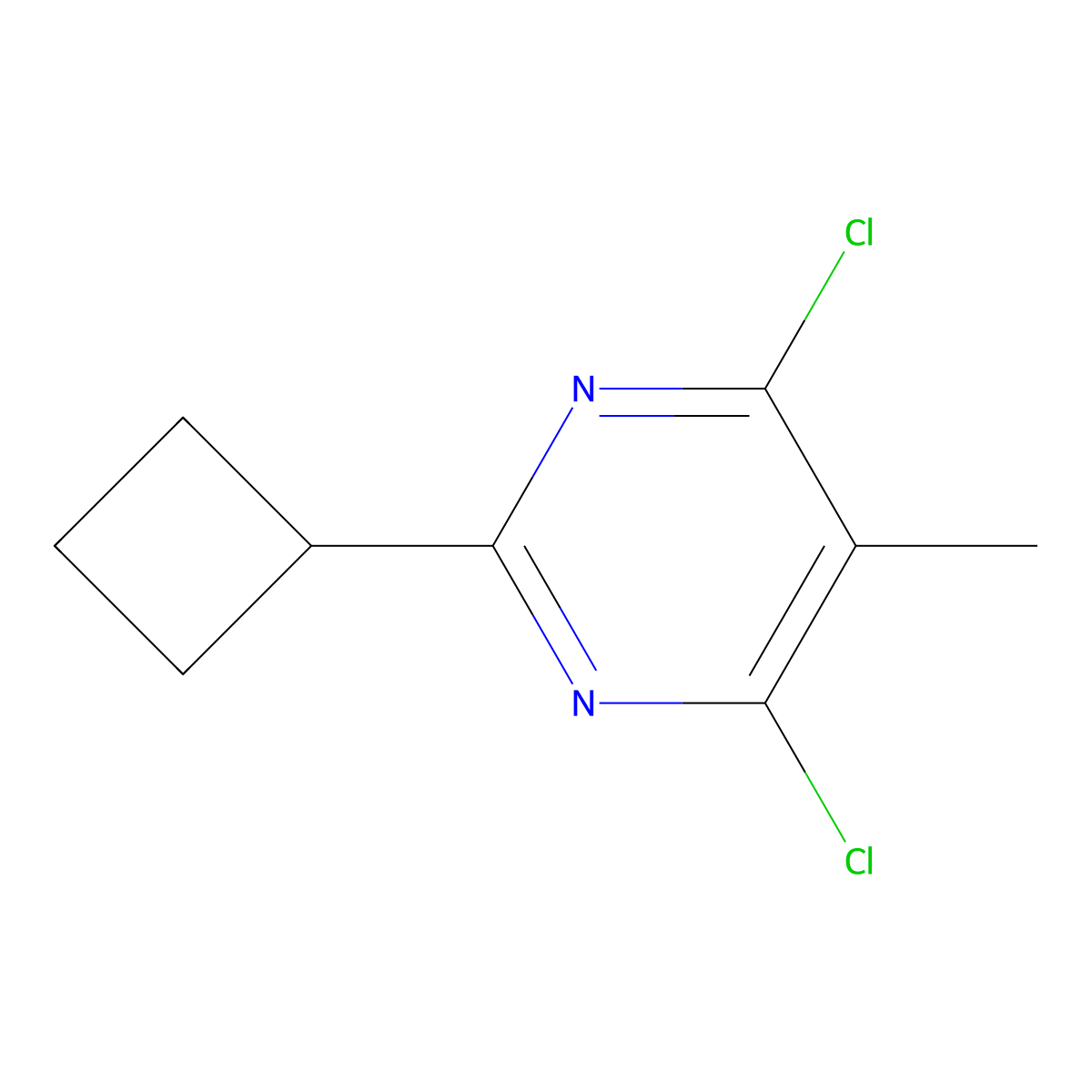 4,6-Dichloro-2-cyclobutyl-5-methylpyrimidine molecular structure, CAS 617716-40-2