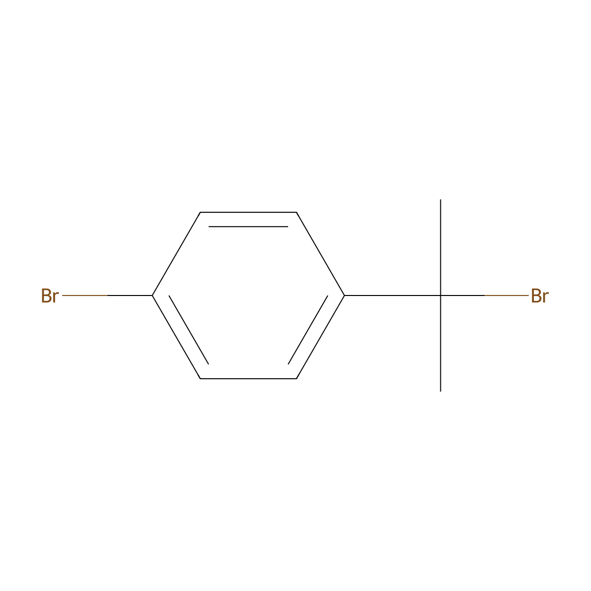 1-Bromo-4-(2-bromopropan-2-yl)benzene molecular structure, CAS 61776-65-6