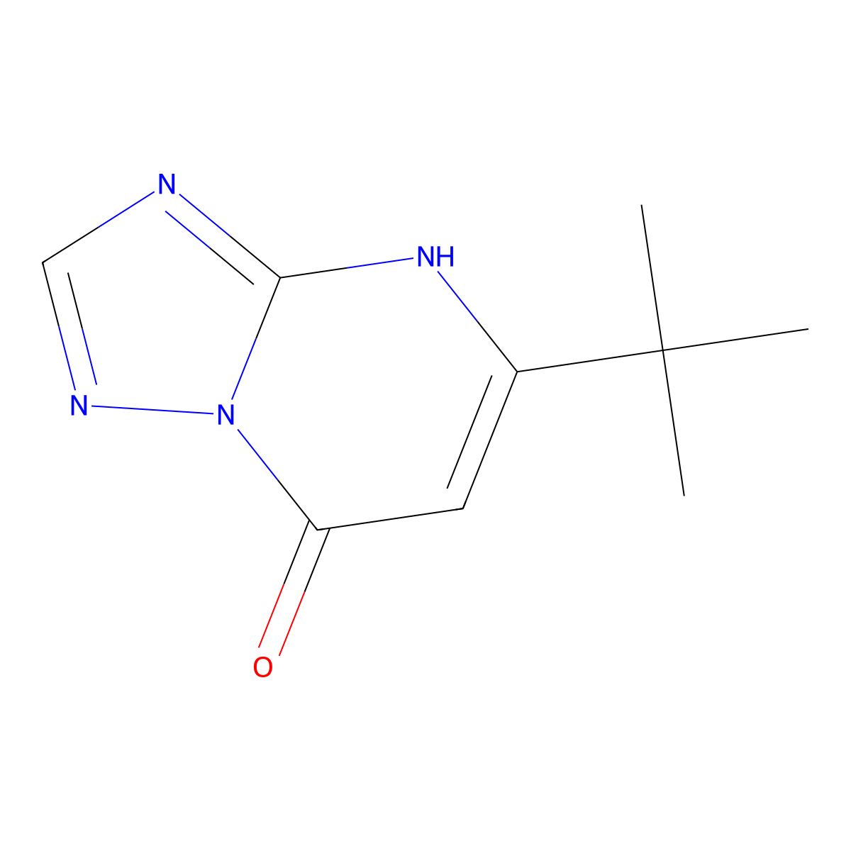 5-(tert-Butyl)-[1,2,4]triazolo[1,5-a]pyrimidin-7-ol molecular structure, CAS 61776-82-7