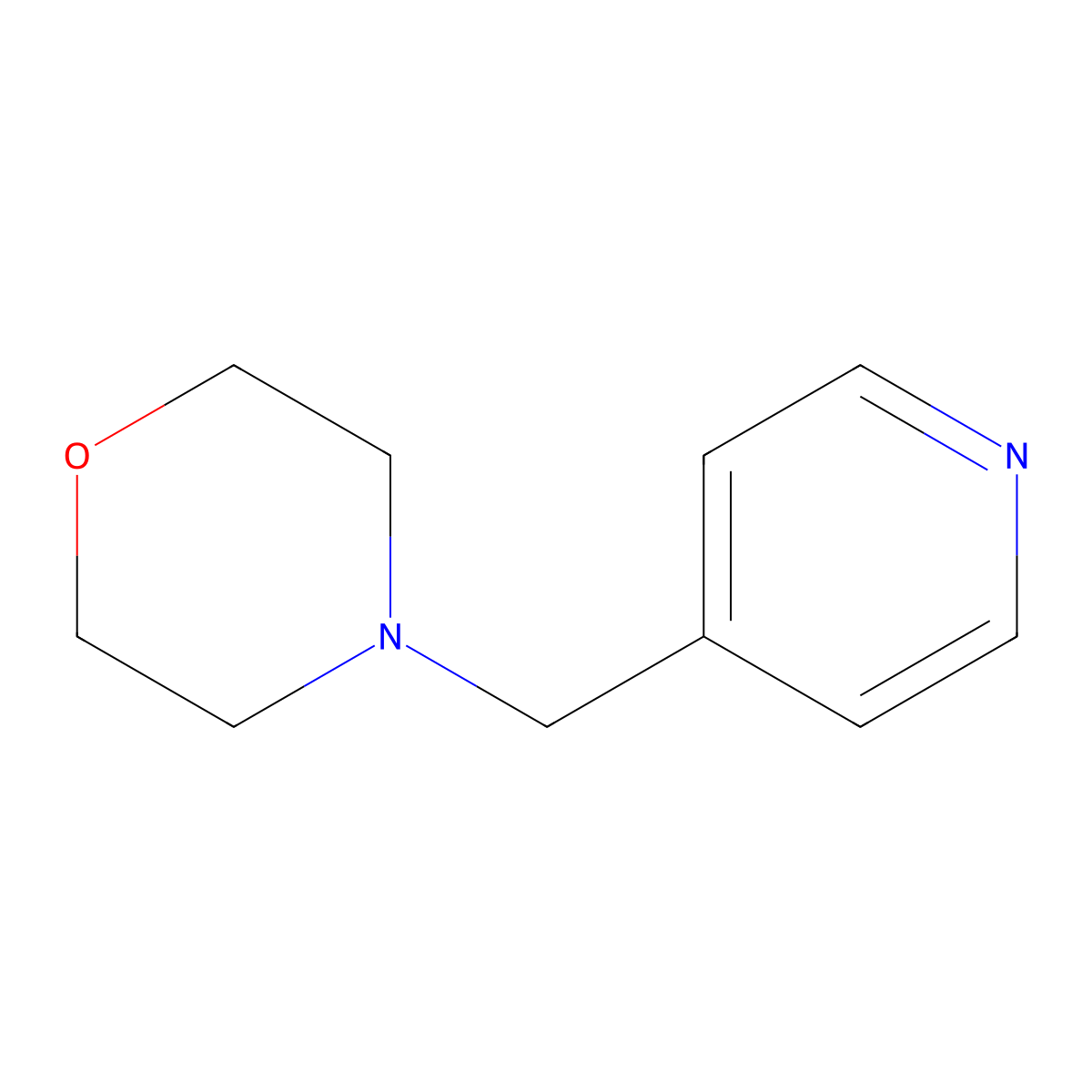 4-(Pyridin-4-ylmethyl)morpholine molecular structure, CAS 61777-51-3