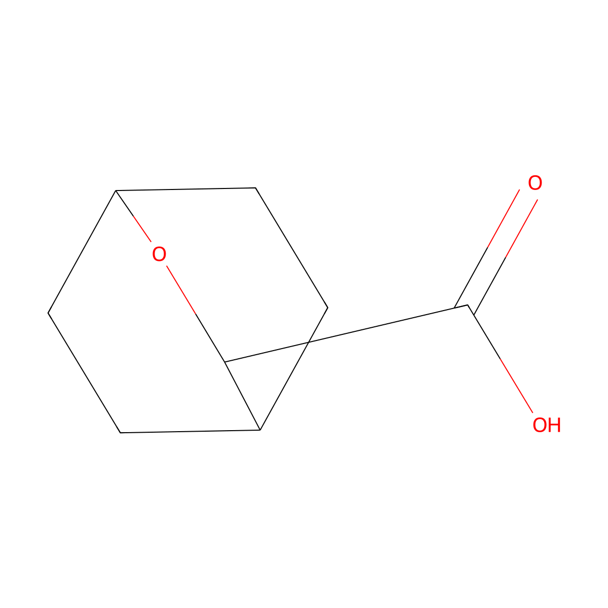 2-Oxabicyclo(2.2.2)octane-3-carboxylic acid molecular structure, CAS 61779-35-9
