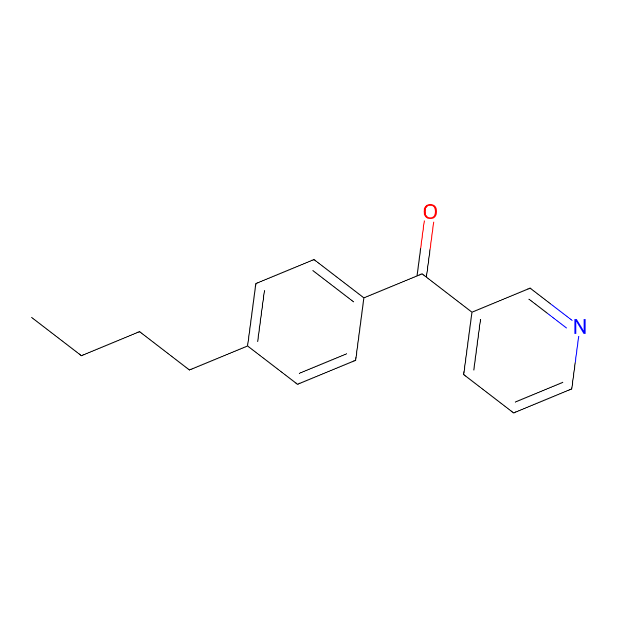 (4-Butylphenyl)(pyridin-3-yl)methanone molecular structure, CAS 61779-99-5
