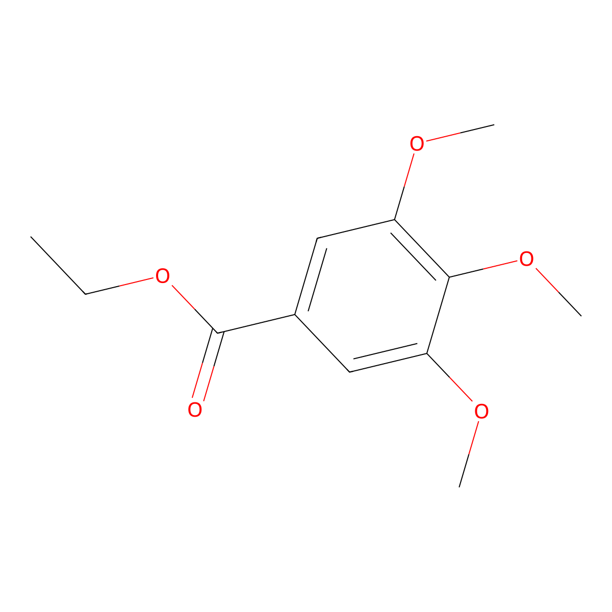 Ethyl 3,4,5-Trimethoxybenzoate molecular structure, CAS 6178-44-5